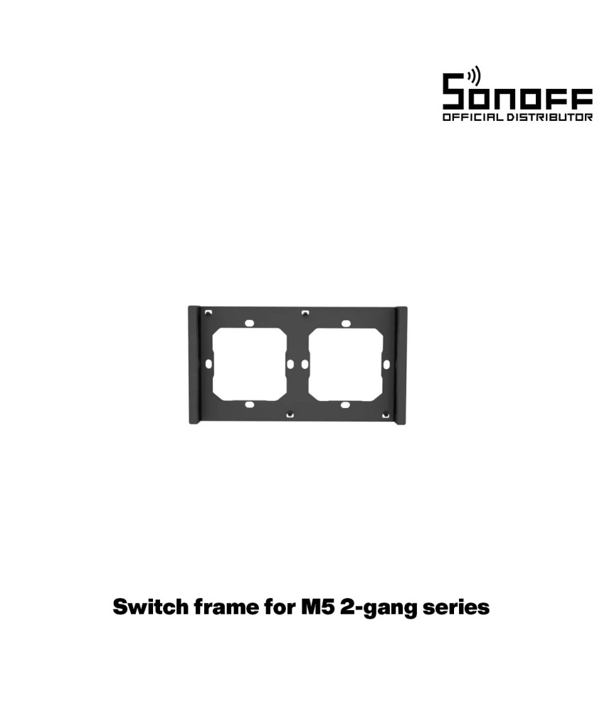 GloboStar® 80084 SONOFF SwitchMan M5-80 Wall Frame 2 Way - L15.7 X W8.6 X H1.48CM